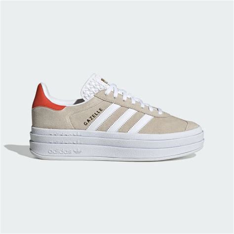 adidas gazelle plateau beige grün|Beige .